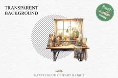 Study Corner Clipart Artist Workspace PNG Scrapbooking Art boho cozy interior table desk Transparent art workshop designs sublimation kids printable digital watercolor Study Corner Clipart, Artist Workspace PNG,  jpeg boho cozy interior table, work desk