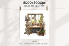 Study Corner Clipart Artist Workspace PNG Scrapbooking Art boho cozy interior table desk Transparent art workshop designs sublimation kids printable digital watercolor Study Corner Clipart, Artist Workspace PNG,  jpeg boho cozy interior table, work desk