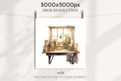 Study Corner Clipart Artist Workspace PNG Scrapbooking Art boho cozy interior table desk Transparent art workshop designs sublimation kids printable digital watercolor Study Corner Clipart, Artist Workspace PNG,  jpeg boho cozy interior table, work desk