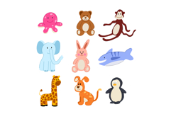 stuffed animal toy set cartoon Product Image 1