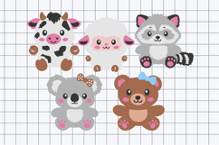 Stuffed Animals 3D SVG Product Image 2