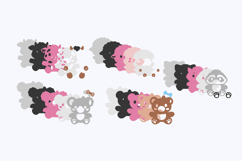Stuffed Animals 3D SVG Product Image 3