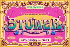 Stunner - Psychedelic font Product Image 1