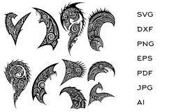 Stylized maori style tattoo design Product Image 2