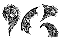 Stylized maori style tattoo design Product Image 3