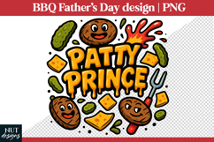 Patty Prince Burger BBQ Fathers day tshirt, grill master Product Image 1