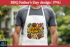 Patty Prince Burger BBQ Fathers day tshirt, grill master Product Image 3