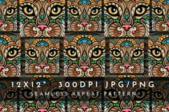 Abstract Cats Seamless Pattern Retro Cats Seamless Pattern Product Image 1