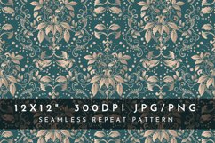 Elegant Seamless Pattern Floral Pattern Gold Damask Product Image 1