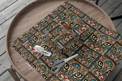 Abstract Cats Seamless Pattern Retro Cats Seamless Pattern Product Image 2