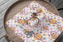 Cat planet with stars moon Seamless pattern, Kids Design Product Image 2