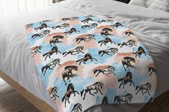 Horses Watercolor Seamless Pattern Watercolor Horses Product Image 4