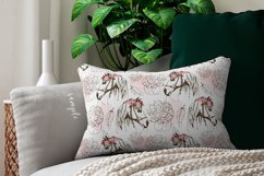 Horses with Floral Seamless Pattern Watercolor Horses Product Image 3