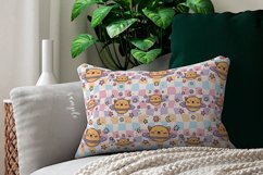 Cat planet with stars moon Seamless pattern, Kids Design Product Image 5