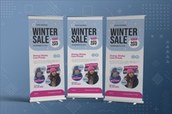 Snowy Sale Roll Up Banner Product Image 2