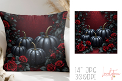 Halloween pumpkins pillow sublimation design Product Image 1