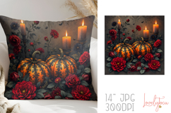 Halloween pumpkins pillow sublimation design Product Image 1