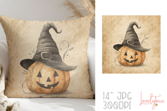 Vintage halloween pillow sublimation design Product Image 1