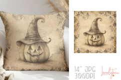 Vintage halloween pillow sublimation design Product Image 1