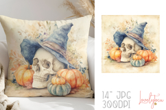 Dead witch halloween pillow sublimation design Product Image 1