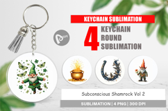 Subconscious Shamrock Keychain Product Image 1