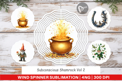 Subconscious Shamrock Wind Spinner Product Image 1
