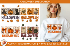 Halloween Vibes T-Shirt Design Sublimation PNG Product Image 1