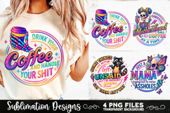 Funny Skeletons Sarcastic Adult humor Retro PNG Sublimation Product Image 4