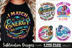 Funny Skeletons Sarcastic Adult humor Retro PNG Sublimation Product Image 6
