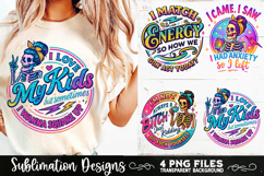 Funny Skeletons Sarcastic Adult humor Retro PNG Sublimation Product Image 10