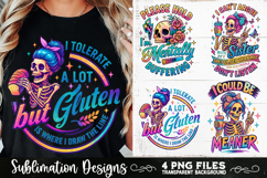 Funny Skeletons Sarcastic Retro PNG Sublimation Product Image 7