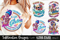 Funny Skeletons Sarcastic Retro PNG Sublimation Product Image 8