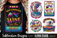Funny Skeletons Sarcastic Adult humor Retro PNG Sublimation Product Image 8