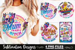 Funny Skeletons Sarcastic Adult humor Retro PNG Sublimation Product Image 4