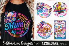 Funny Skeletons Sarcastic Adult humor Retro PNG Sublimation Product Image 5