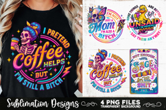 Funny Skeletons Sarcastic Adult humor Retro PNG Sublimation Product Image 6