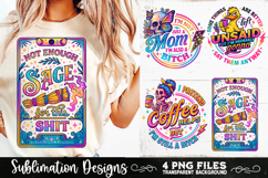 Funny Skeletons Sarcastic Adult humor Retro PNG Sublimation Product Image 2