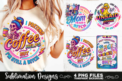 Funny Skeletons Sarcastic Adult humor Retro PNG Sublimation Product Image 9