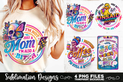 Funny Skeletons Sarcastic Adult humor Retro PNG Sublimation Product Image 1