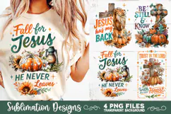Christian Fall Inspirational 4 PNG Retro PNG Sublimation Product Image 1