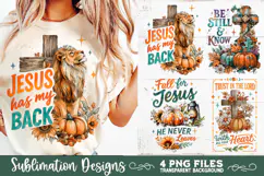 Christian Fall Inspirational 4 PNG Retro PNG Sublimation Product Image 3