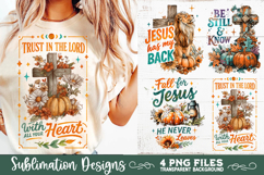 Christian Fall Inspirational 4 PNG Retro PNG Sublimation Product Image 4
