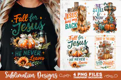 Christian Fall Inspirational 4 PNG Retro PNG Sublimation Product Image 6