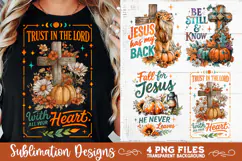 Christian Fall Inspirational 4 PNG Retro PNG Sublimation Product Image 8