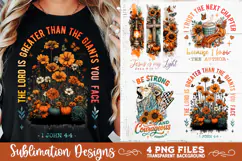 Christian Fall Inspirational 4 PNG Retro PNG Sublimation Product Image 7
