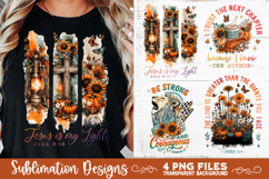 Christian Fall Inspirational 4 PNG Retro PNG Sublimation Product Image 8