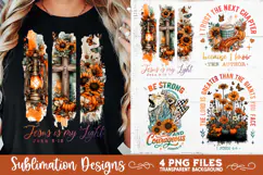 Christian Fall Inspirational 4 PNG Retro PNG Sublimation Product Image 8