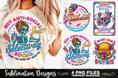 Funny Skeletons Sarcastic Adult humor Retro PNG Sublimation Product Image 8