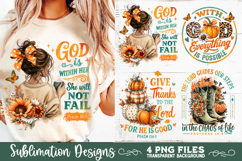 Christian Fall Inspirational 4 PNG Retro PNG Sublimation Product Image 8
