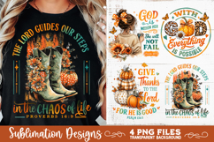 Christian Fall Inspirational 4 PNG Retro PNG Sublimation Product Image 4